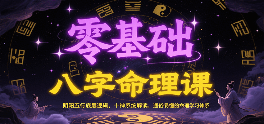零基础八字命理课：阴阳五行底层逻辑，十神系统解读，通俗易懂的命理学习体系-谷进海小站