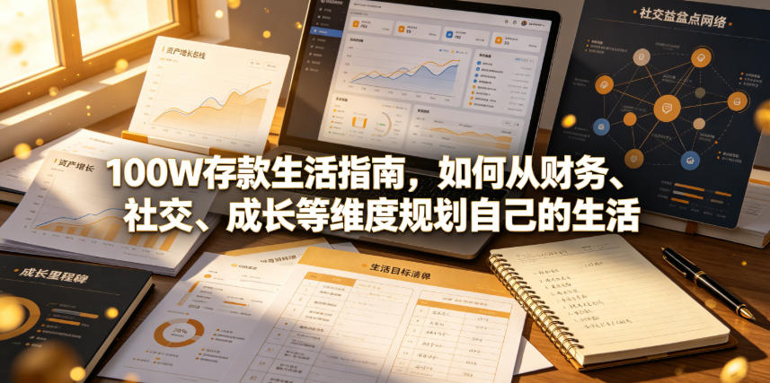 付费文章：100W存款生活指南，如何从财务、社交、成长等维度规划自己的生活-谷进海小站