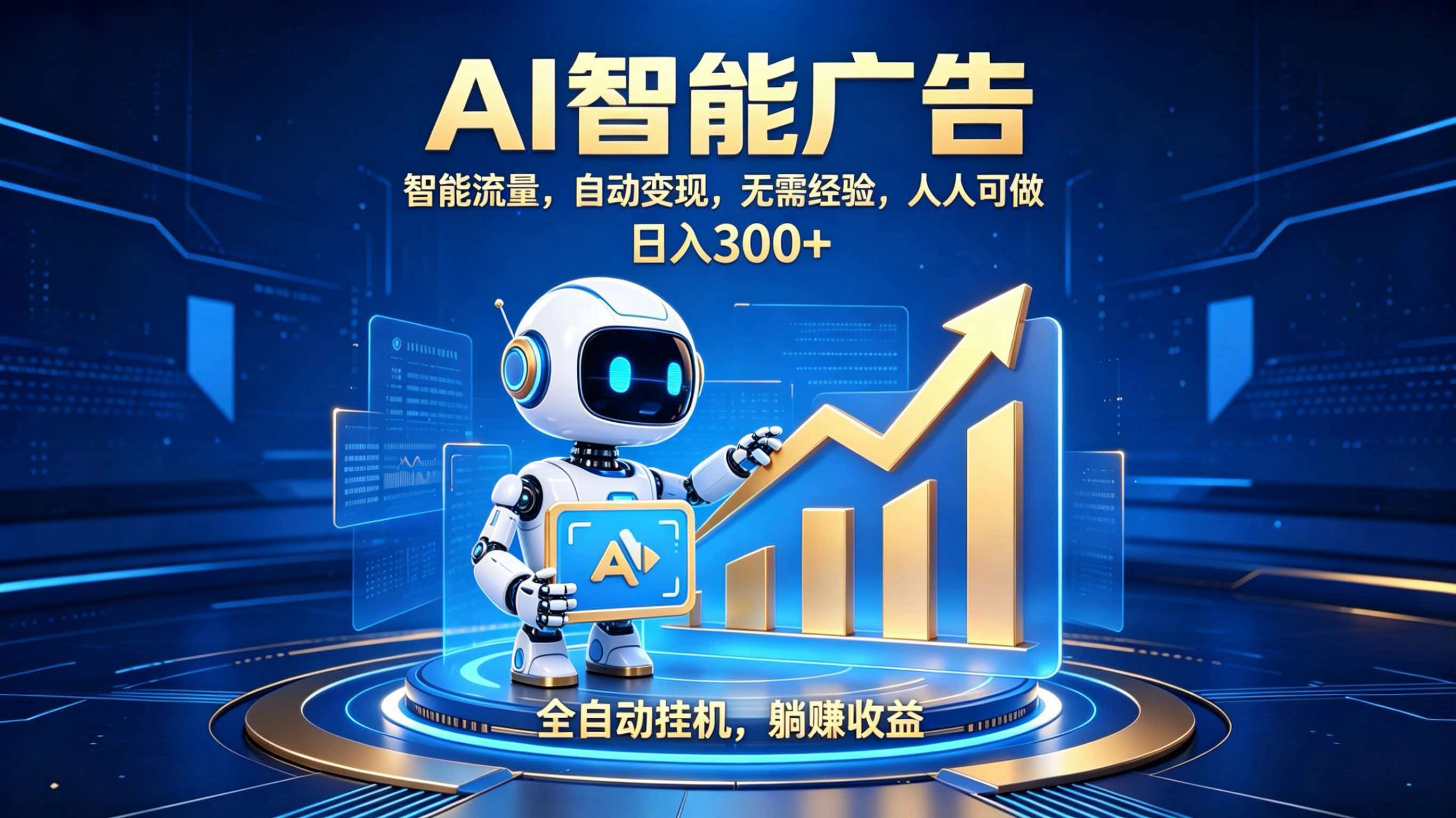 轻资产新赛道，全自动AI广告，打造持续收益-谷进海小站